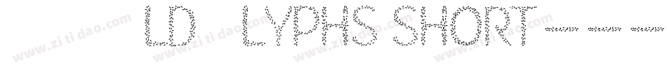 HKH Old Glyphs short字体转换